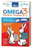 Maxi Vita Bob a Bobek Omega 3 + vitamín D, E 60 tabliet