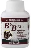 MedPharma B6, B12 a kyselina listová 107 tabliet