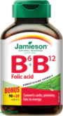 Jamieson Vitamíny B6, B12 a kyselina listová 110 tabliet (4 mesiace)