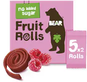 BEAR Fruit Rolls malina ovocné rolované plátky 5x20 g