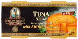 Franz Josef Kaiser Tuniak steak v slnečnicovom oleji s údenou príchuťou 2x80 g