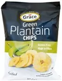 Grace Bezlepkové chipsy zo zelených banánov plantain solené 85 g