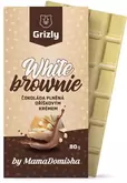 GRIZLY Biela čokoláda plnená orieškovým krémom White Brownie by @mamadomisha 80 g