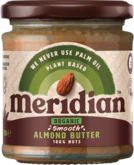 Meridian Mandľové maslo Bio Smooth Organic 170 g