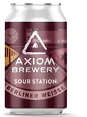 Axiom Brewery Pivo Sour Station 10 ° P, Berliner Weissa s malinou 330 ml