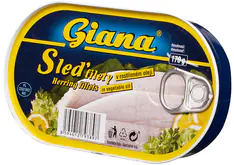 Giana Sleď filety v rastlinnom oleji 170 g
