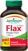 Jamieson Flax Omega-3 1000 mg ľanový olej 200 kapsúl