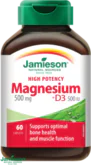 Jamieson Horčík 500 mg s vitamínom D3 500 IU 60 tablet