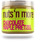 Nuts & more More Arašidové maslo čokoláda Maple pretzel s proteínom 454g