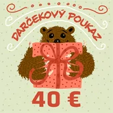 GRIZLY Darčekový elektronický kupón 40 €