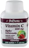 MedPharma Vitamín C 1000 mg so šípkami, predĺžený účinok 107 tabliet