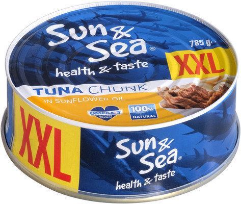 Sun&Sea Tuniak kúsky v slnečnicovom oleji XXL 785 g