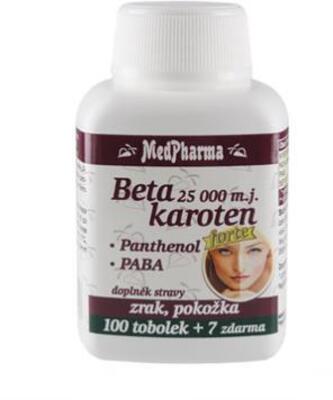 MedPharma Beta karotén 25.000 mj panthenol + PABA 107 tob.