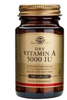 Solgar Vitamín A 5000 IU 100 tablet
