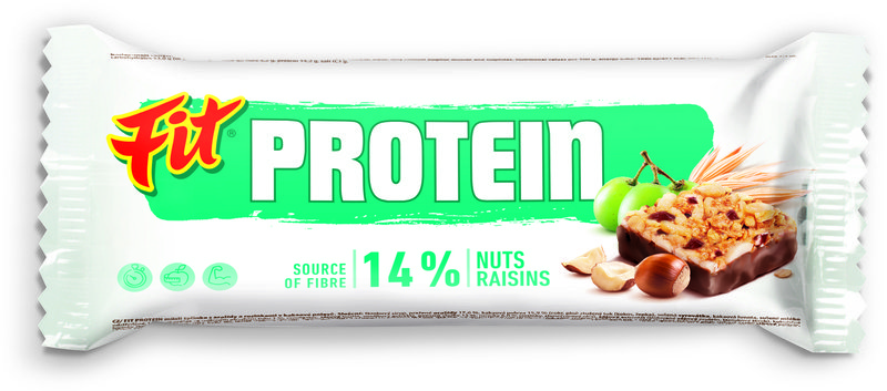 Fit Proteín oriešok a hrozienka kakao 35 g