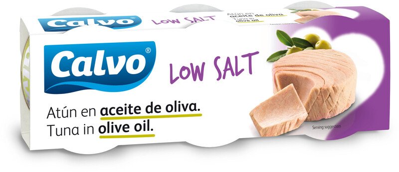 CALVO Tuniak v olivovom oleji s nízkym ob. soli 3x80 g