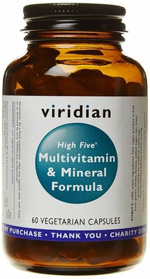 Viridian High Five Multivitamín &amp; Mineral Formula 60 kapslí