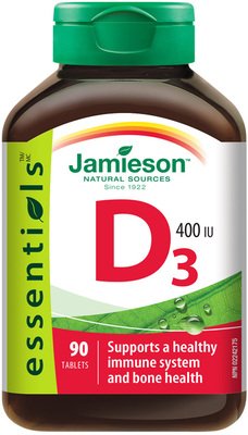 Jamieson Vitamín D3 400 IU 90 tablet