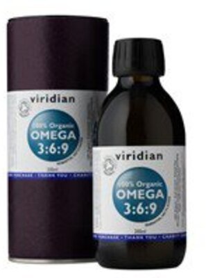Viridian 100% Organic Omega 3: 6: 9 Oil 200 ml