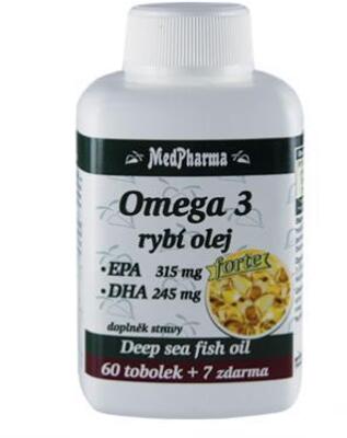 MedPharma Omega 3 - rybí olej Forte 67 tablet