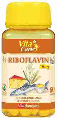 VitaHarmony Riboflavín 10 mg 60 tabliet