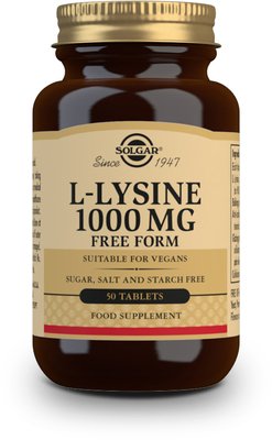 Solgar L-Lyzín 1000 mg 250 vegánskych tabliet