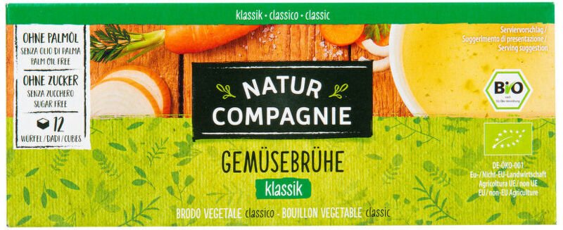 Natur Compagnie Bujón zeleninový bez droždia 8 kociek BIO 84 g