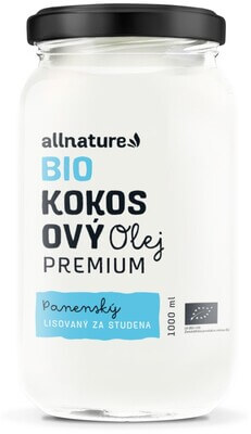 Allnature Kokosový olej panenský BIO 1000 ml