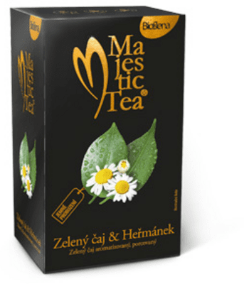 Biogena Majestic Tea Zelený čaj - Harmanček 20 x 1,5 g