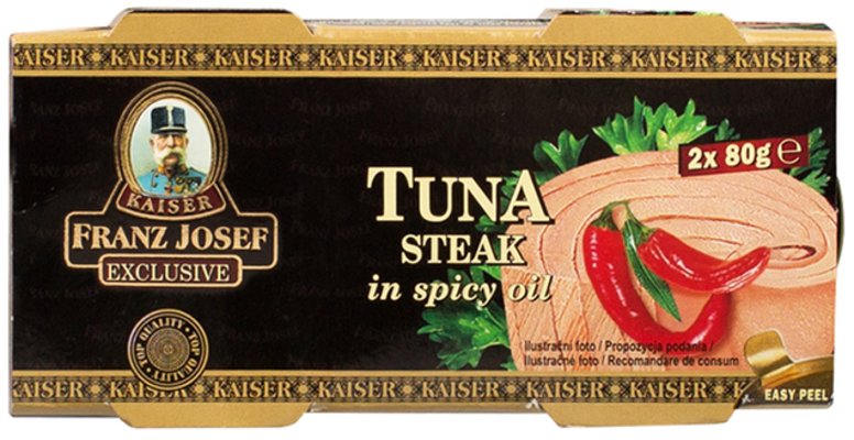 Franz Josef Kaiser Tuniak steak v pikantnom oleji 2x80 g
