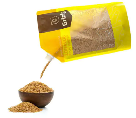 GRIZLY Ľanové semienko zlaté BIO 1000 g