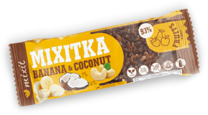 Mixit Mixitky bez lepku 50 g - banán / kokos