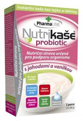 Mogador Nutrikaše Probiotic s jahodou a vanilkou 180 g