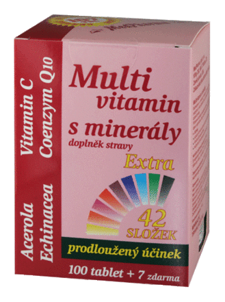 MedPharma Multivitamín s minerálmi + extra C, Q10 107 tablet