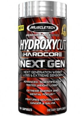 MuscleTech Hydroxycut hardcore nex gén 100 kapslí