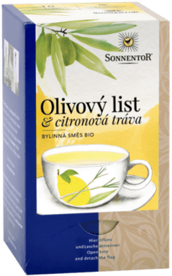 Sonnentor Olivový list a citrónová tráva bio čaj - dvojkomorový 32,4 g