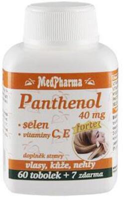 MedPharma Panthenol 40 mg + selén + vit C a E 67 tabliet