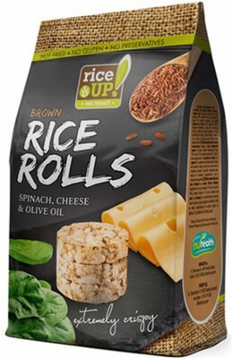 Rice Up Ryžové minichlebíčky špenát, syr a olivový olej 50 g