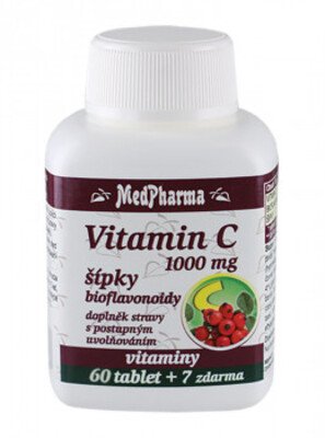 MedPharma Vitamín C 1000 mg so šípkami 67 tab
