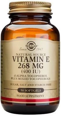Solgar Vitamín E 400 IU 50 kapslí