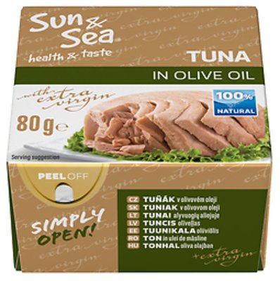 Sun & Sea  Tuniak v olivovom oleji 80 g