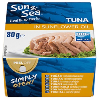 Sun & Sea Tuniak v slnečnicovom oleji 80 g