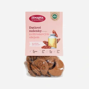 Ďatlové sušienky s citrónovým olejom BIO