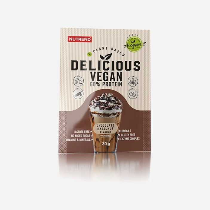 Delicious Vegan Protein  - čokoláda + lieskový orech