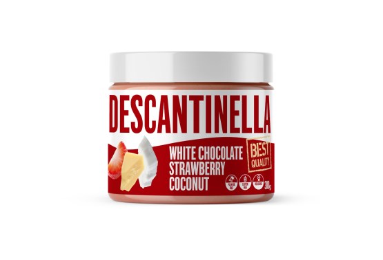 Descantinella Orieškový krém white chocolate strawberry coconut
