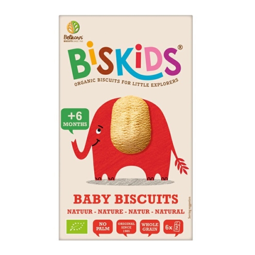 Detské celozrnné sušienky Natural 6M+ BIO