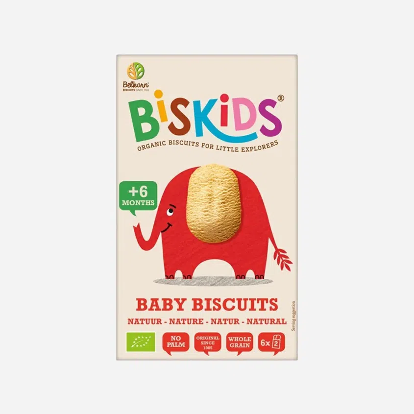 Detské celozrnné sušienky Natural 6M+ BIO