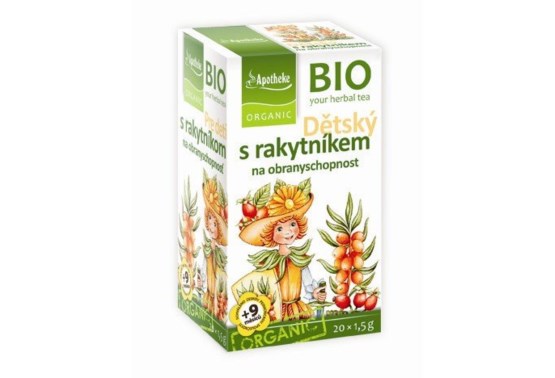 Detský bylinný čaj s rakytníkom BIO 20 vrecúšok