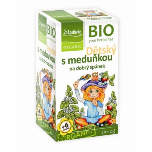 Detský ovocný čaj s medovkou BIO 20 vrecúšok