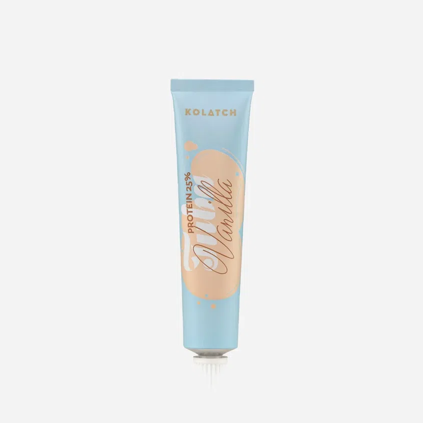 Dezert v tube s proteínom a vanilkou